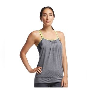 Icebreaker Sprit tank, merino wool, size L, gray and green
